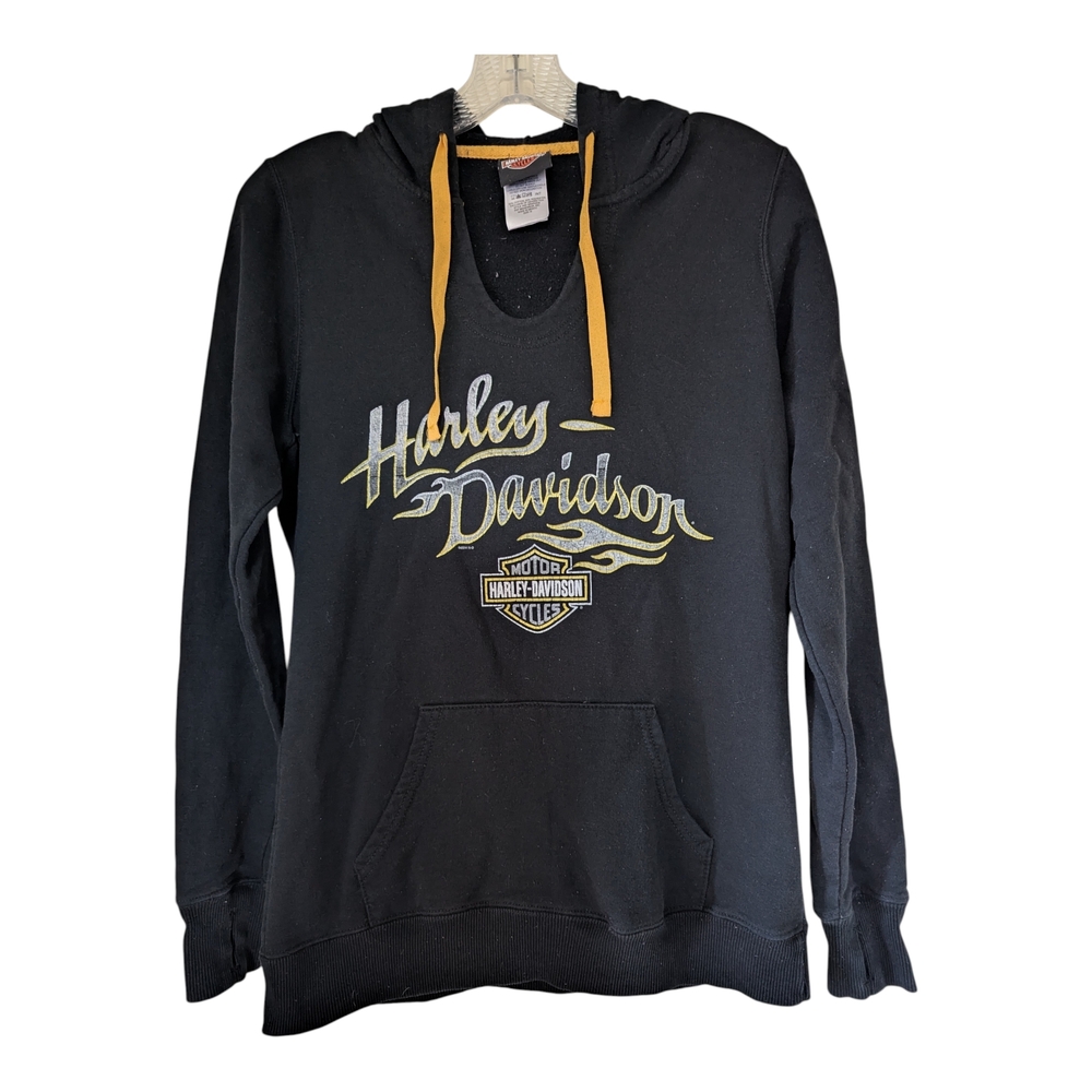 Woman's Harley-Davidson Mt. McKinley, Denali Black Hoodie - S/M